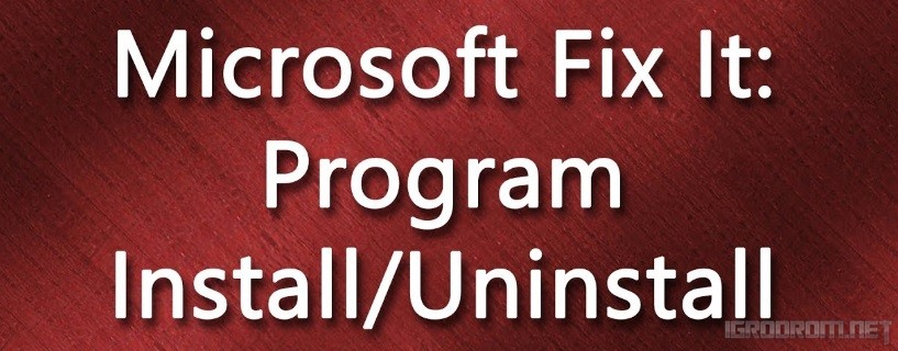 Program Install and Uninstall