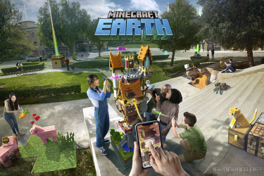 Minecraft Earth показали на WWDC19 от Apple
